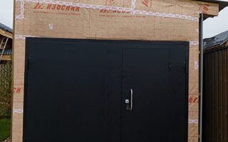 ворота с калиткой для гаража